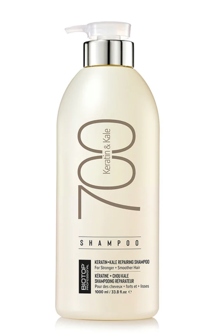 Keratin & Kale 700- שמפו שיקום והזנה ללא מלחים